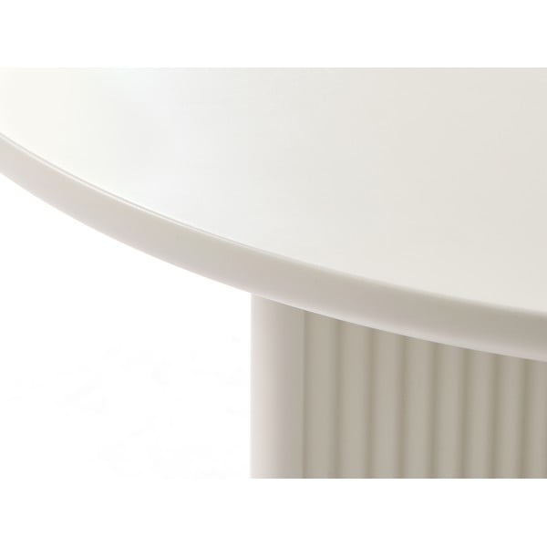 Világosszürke kerek dohányzóasztal ø 80 cm Palma – Unique Furniture-image-3