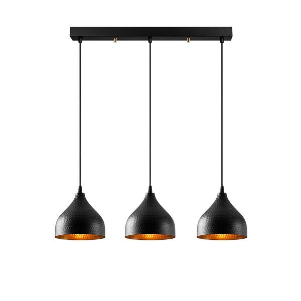 Fekete függőlámpa fém búrával Tattoo – Opviq lights-image-2