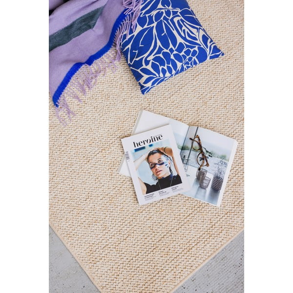 Krémszínű szőnyeg 60x90 cm Wolly – BT Carpet-image-4