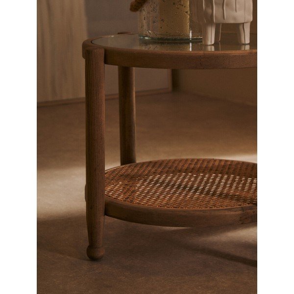 Kerek tárolóasztal üveg asztallappal ø 57 cm Cebu – Premier Housewares-image-4