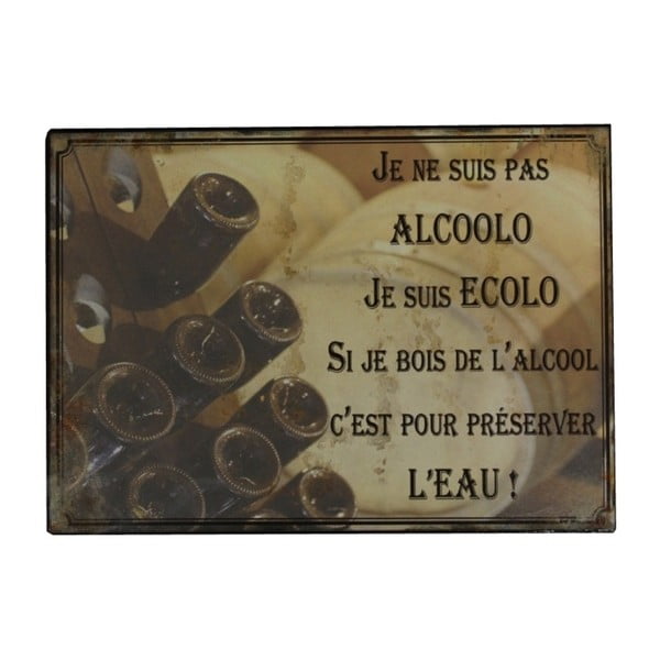 Alcoolo fém dekorációs tábla - Antic Line