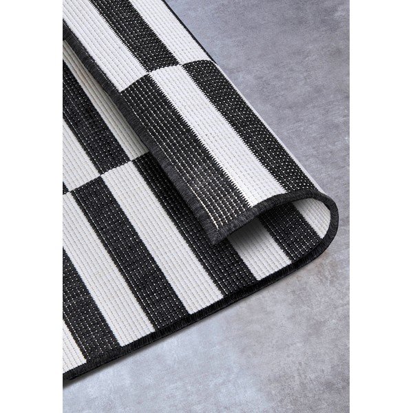 Fekete-fehér kültéri-beltéri futószőnyeg 80x300 cm Viela – Hanse Home-image-4