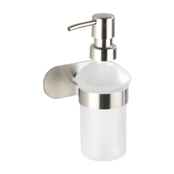 Matt ezüstszínű öntapadós üveg szappanadagoló 200 ml Orea – Wenko-image-3