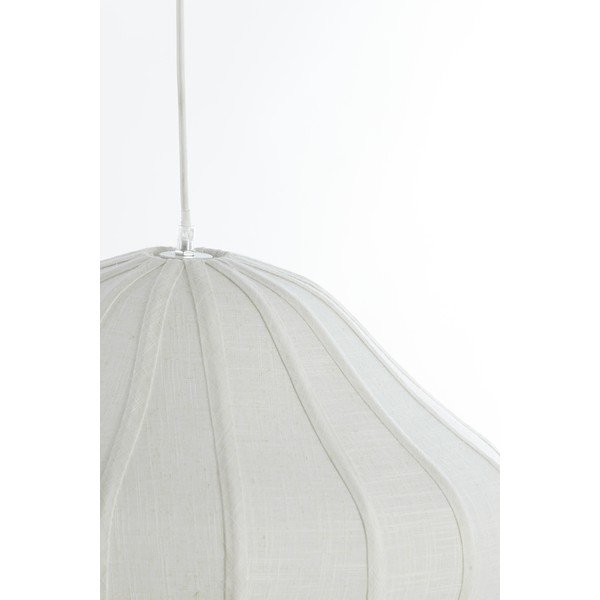 Krémszínű függőlámpa textil búrával ø 10 cm Sukau – Light & Living-image-4
