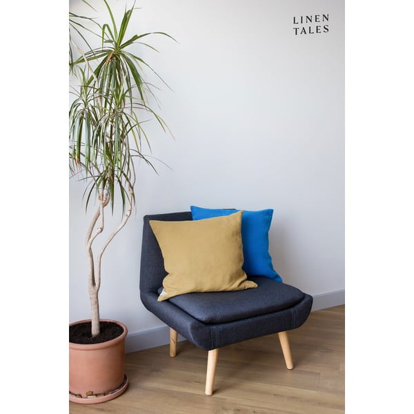 Len párnahuzat 40x40 cm Honey – Linen Tales-image-1