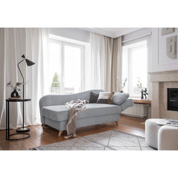 Világosszürke kordbársony heverő (jobb oldali) Chic Charlotte – Miuform-image-2