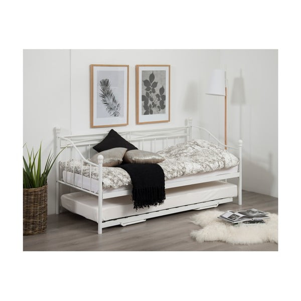Olivia fehér kinyitható ágy, 90 - 180 x 200 cm - Actona