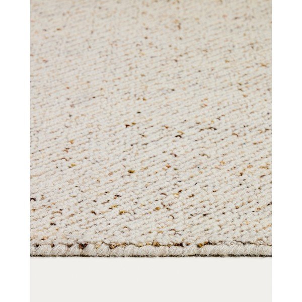 Krémszínű kézi szövésű gyapjú szőnyeg 160x230 cm Lenuo – Kave Home-image-4