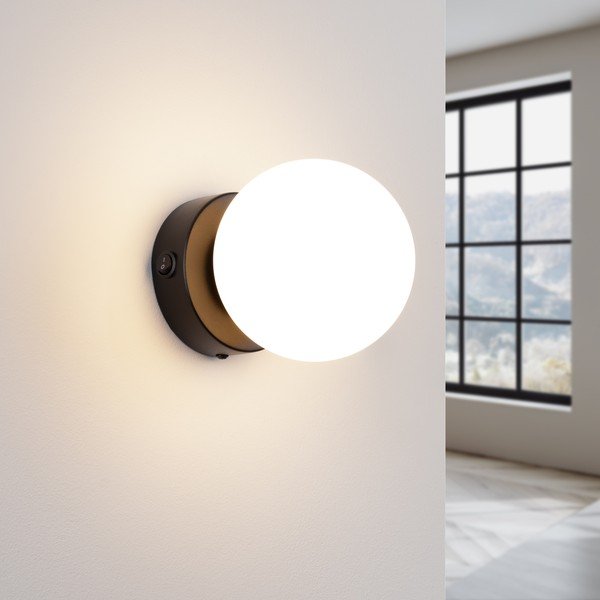 Fekete-fehér fali lámpa Blaze – Sollux-image-2