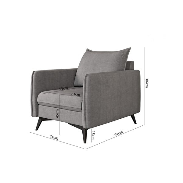 Szürke fotel Juli Bis – Ropez-image-3