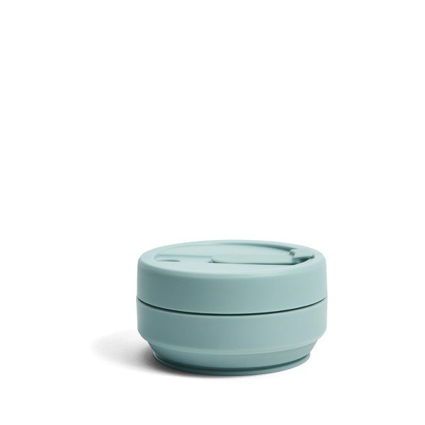 Pocket világoskék összecsukható utazópohár, 355 ml - Stojo-image-1