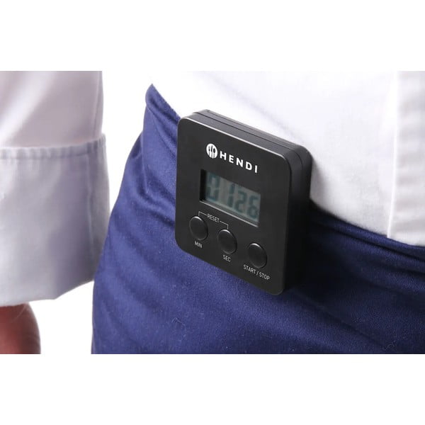 Fekete mágneses digitális időzítő - Hendi-image-2