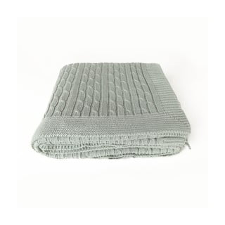 Soft világoszöld pamut takaró, 130 x 170 cm - Homemania Decor