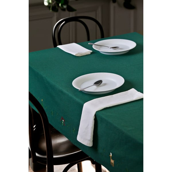 Pamutkeverék asztalterítő karácsonyi mintával 150x270 cm Christmas Fable – JUNA-image-1