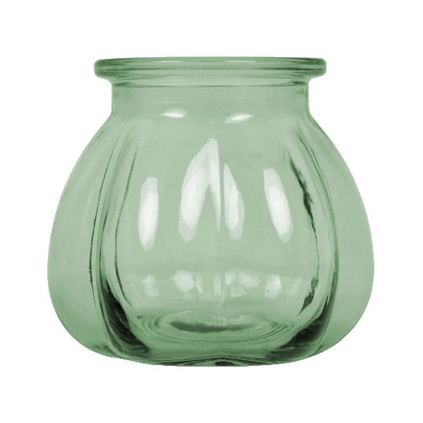 Tangerine világoszöld újrahasznosított üveg váza, magasság 11 cm - Ego Dekor