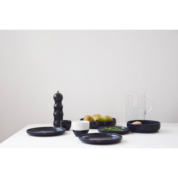 Luna fekete agyagkerámia tál ø 16 cm - ÅOOMI-image-1