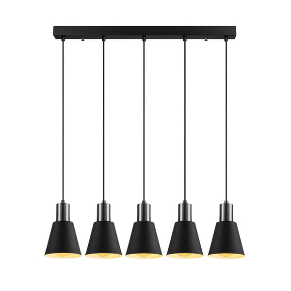 Kem fekete függőlámpa 5 izzóval - Opviq lights-image-2