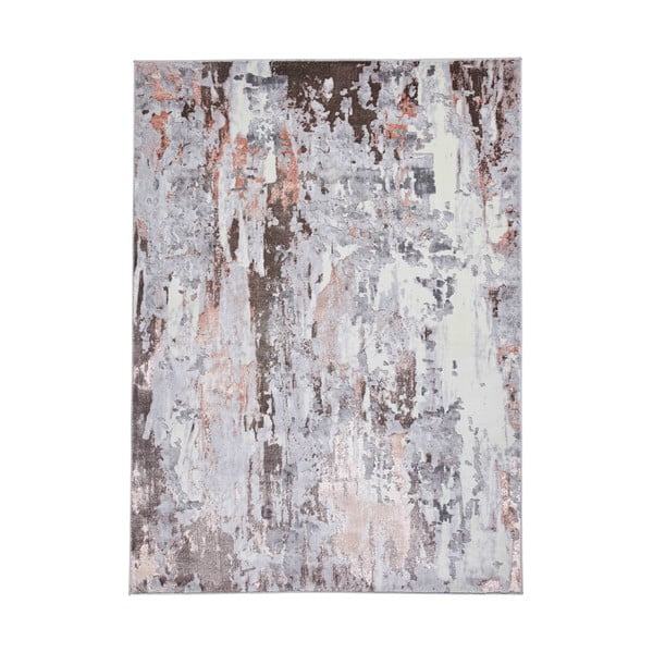 Rózsaszín-világosszürke szőnyeg 80x150 cm Apollo – Think Rugs