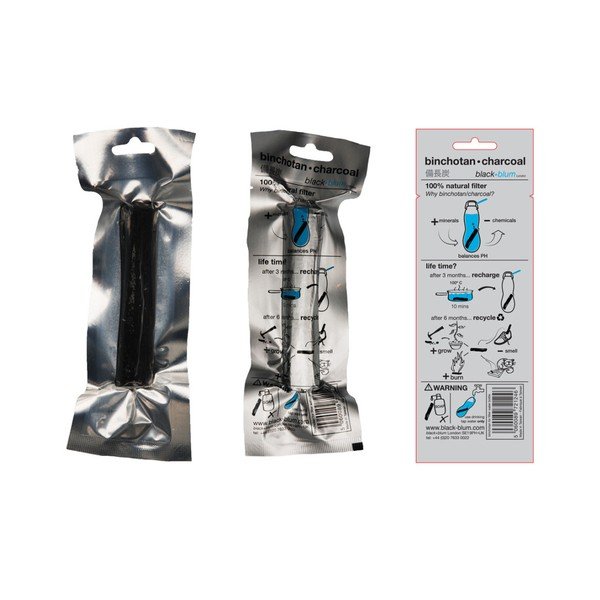 Pure fekete binchotan szűrőpalack, 800 ml - Black + Blum-image-3