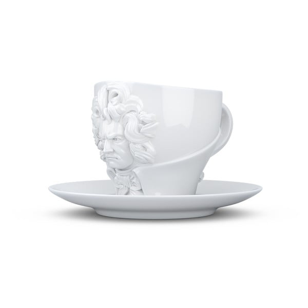 Ludwig van Beethoven fehér porcelán csésze és csészealj szett, 260 ml - 58products