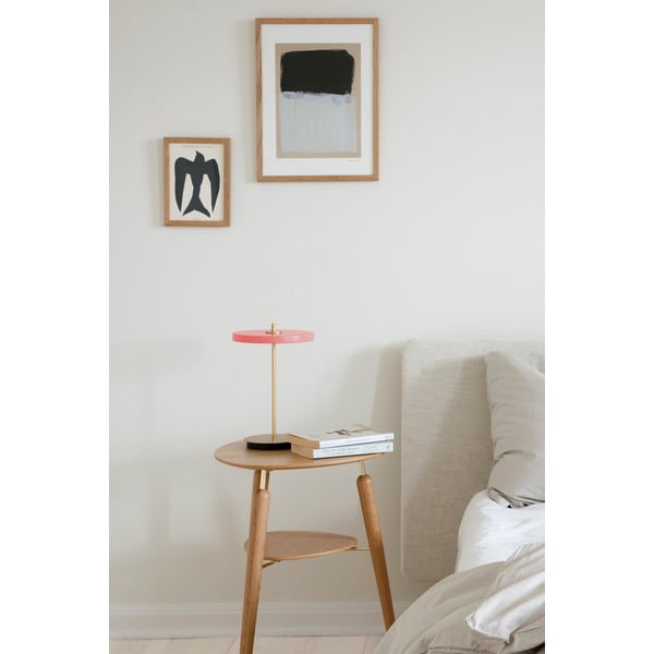 Rózsaszín LED dimmelhető asztali lámpa fém búrával (magasság 31 cm) Asteria Move – UMAGE-image-1