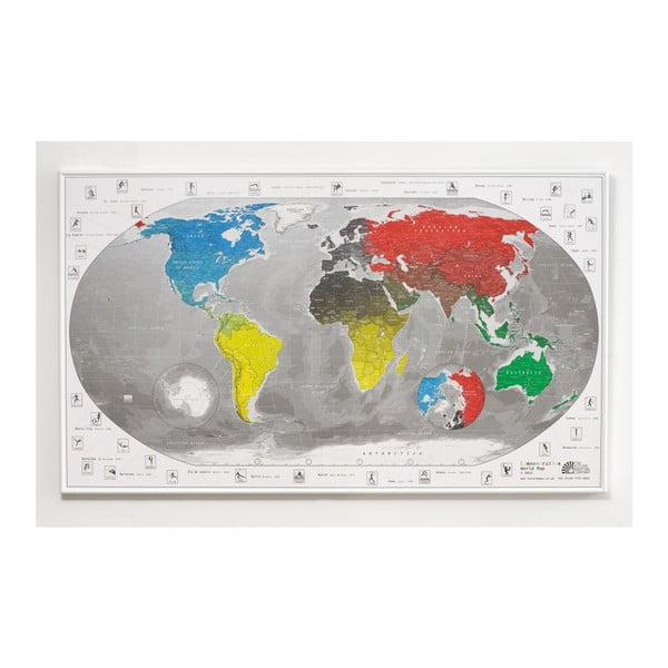 Commemorative World Map világtérkép áttetsző borítással, 101 x 60 cm - The Future Mapping Company