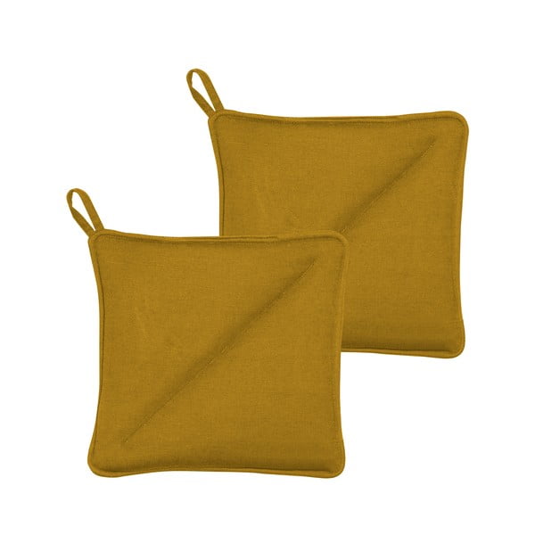 2 db sárga pamut edényfogó - Södahl-image-1