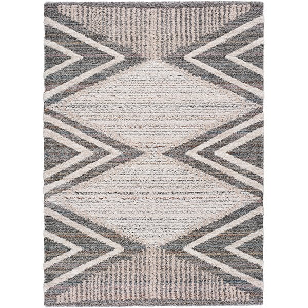 Farah Geo barna-szürke szőnyeg, 140 x 200 cm - Universal