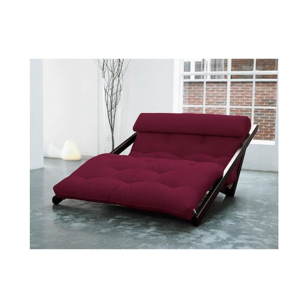 Figo Wenge/Bordeaux fekvőfotel, 120 cm - Karup-image-1