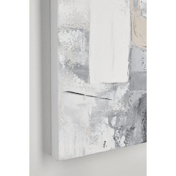 Nyomtatott-kézzel festett részletekkel vászon kép 80x80 cm Crown – Bizzotto-image-1