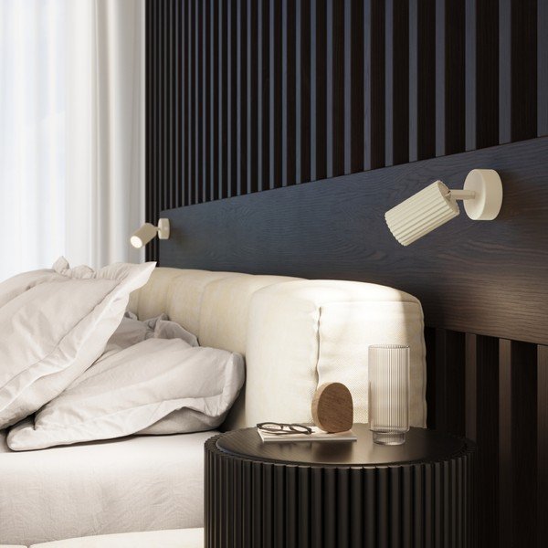 Krémszínű spotlámpa 8x16 cm Gleam – Sollux-image-3