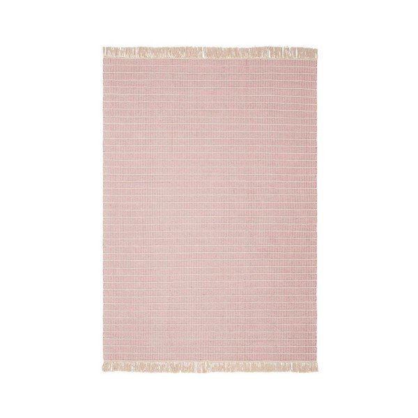 Rózsaszín kézi szövésű pamut futószőnyeg 80x150 cm Irma – Jotex