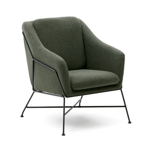 Zöld fotel Brida – Kave Home