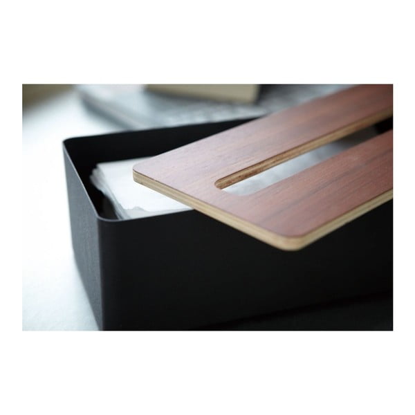 Tsu fekete papírzsebkendő adagoló - YAMAZAKI-image-3