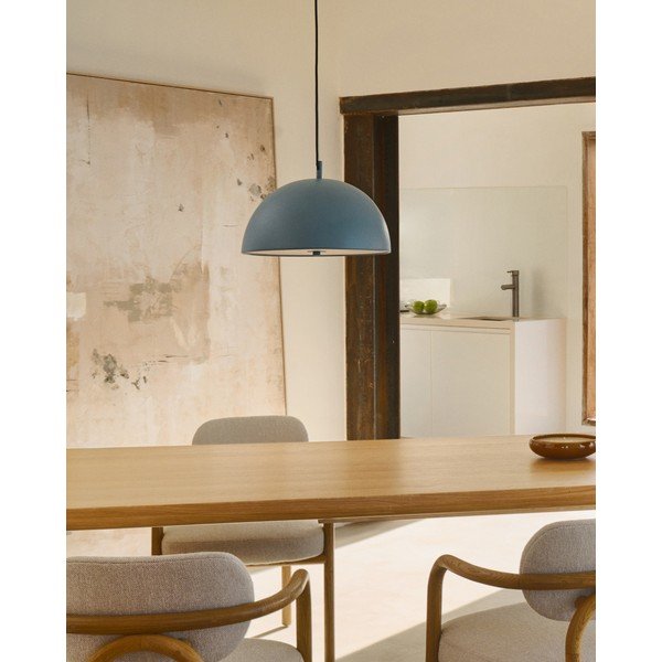 Kék függőlámpa fém búrával ø 39,5 cm Catlar – Kave Home-image-1