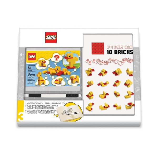 Stationery Classic Ducks jegyzetfüzet, toll és építőkockák - LEGO®-image-1