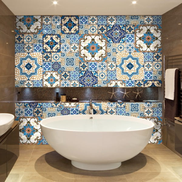 Toundra 60 részes dekorációs falmatrica szett, 15 x 15 cm - Ambiance-image-1