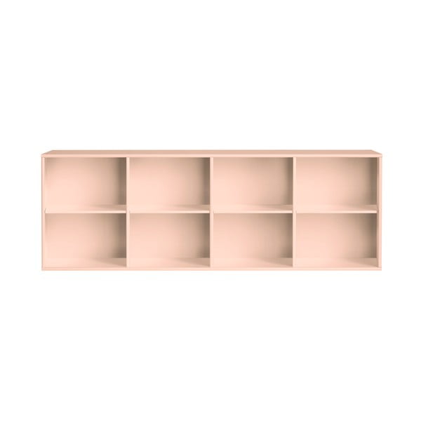 Világos rózsaszín függő könyvespolc 176x61x42 cm Mistral – Hammel Furniture