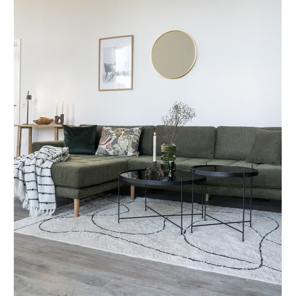 Fekete kerek dohányzóasztal ø 70 cm Venezia - House Nordic-image-1