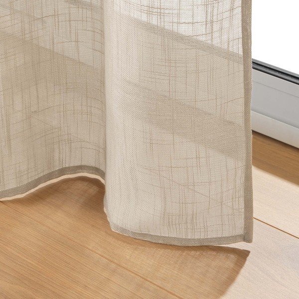 Barna átlátszó függöny 140x280 cm Haltona – douceur d'intérieur-image-3