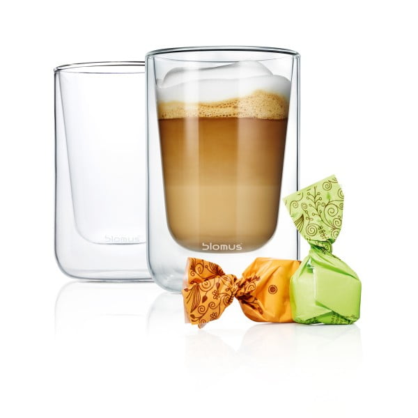 Duplafalú pohár szett 2 db-os 250 ml Nero – Blomus-image-2