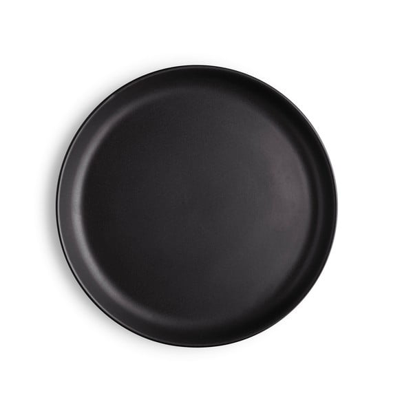 Nordic fekete agyagkerámia tányér, ø 21 cm - Eva Solo