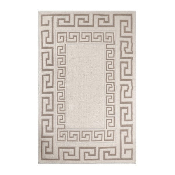 Versage Coffee krémszínű kevert pamut szőnyeg, 120 x 180 cm