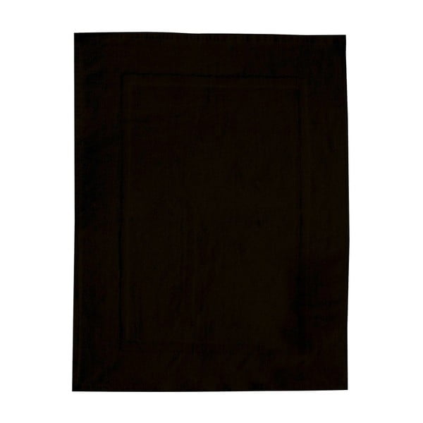 Fekete pamut fürdőszobai kilépő, 50 x 70 cm - Wenko