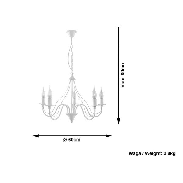Fiorano 3 fehér függőlámpa - Sohllux-image-1