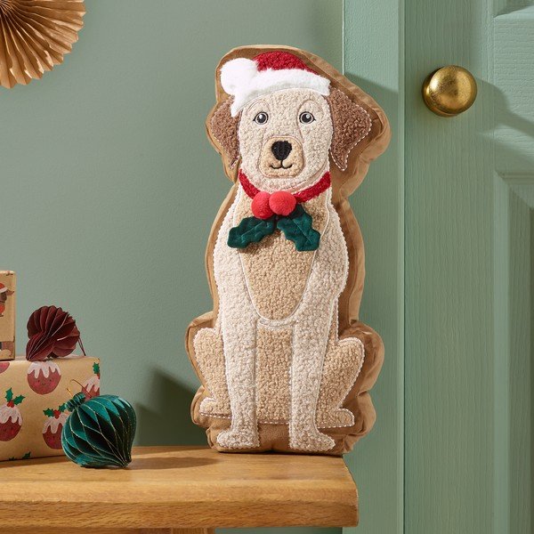 Díszpárna 20x30 cm Christmas Dog – Catherine Lansfield-image-1