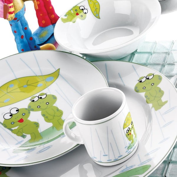 Frogs 5 db-os porcelán étkészlet gyerekeknek - Kütahya Porselen-image-1