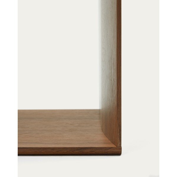 Barna moduláris polcrendszer szett  diófa dekorral 4 db-os 168x76 cm Litto – Kave Home-image-4