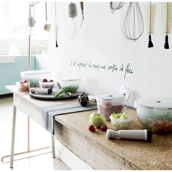 Food Saver 4 db élelmiszer-tároló szett vákuumpumpával - Compactor-image-3