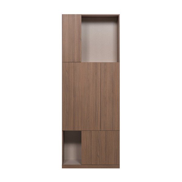 Sötét natúr színű moduláris szekrény 80x215 cm Build – WOOOD